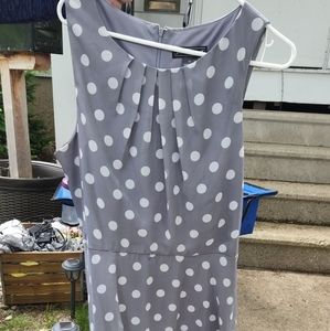 Grey Women's Dress w/ Silver Belt